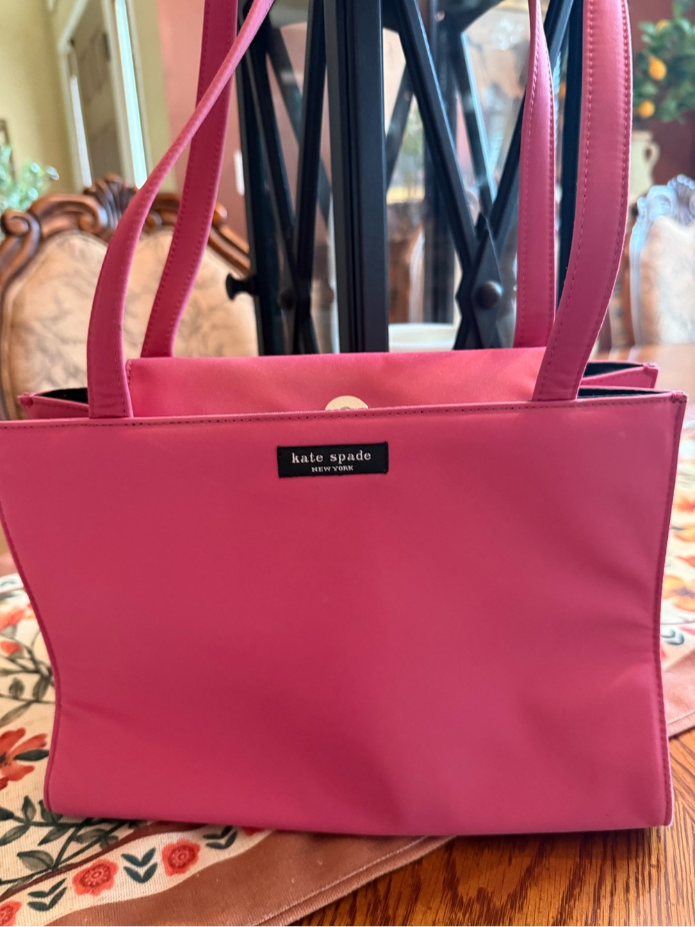 kate spade Hot Pink Nylon purse with Shoulder Straps, included dust bag